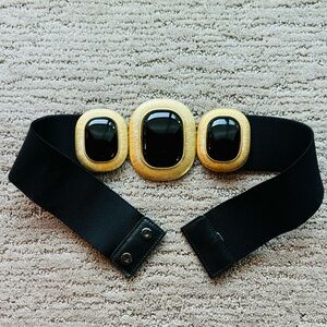 Zara STONE TRIM STRETCH BELT